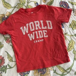 2T H&M toddler boys world champ tee